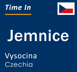 Current local time in Jemnice, Vysocina, Czechia