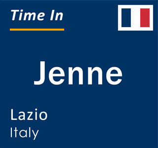 Current local time in Jenne, Lazio, Italy