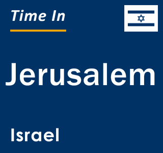 Current local time in Jerusalem, Israel