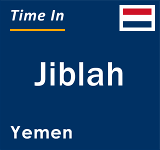 Current local time in Jiblah, Yemen