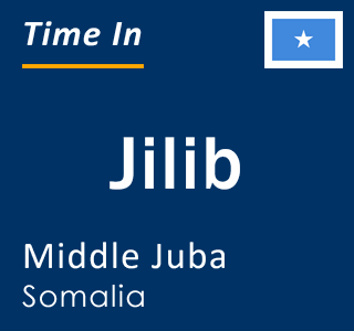 Current local time in Jilib, Middle Juba, Somalia