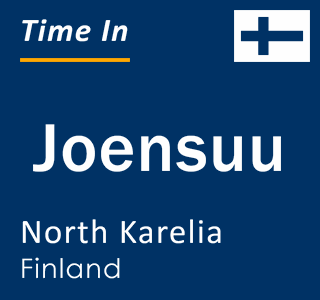 Current local time in Joensuu, North Karelia, Finland