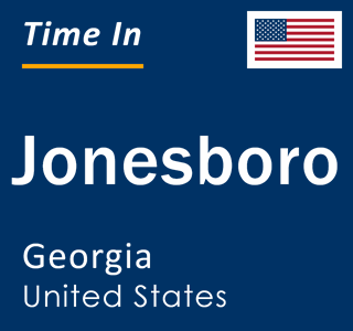 Current local time in Jonesboro, Georgia, United States