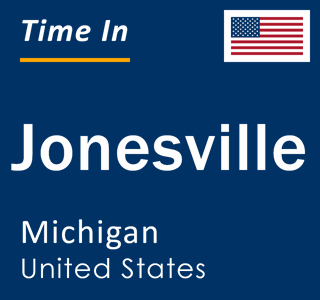 Current local time in Jonesville, Michigan, United States