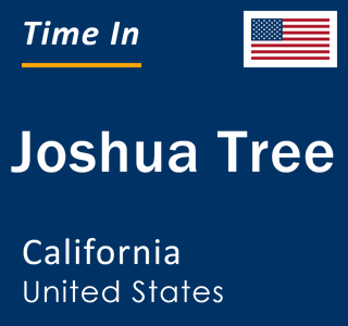 Current local time in Joshua Tree, California, United States