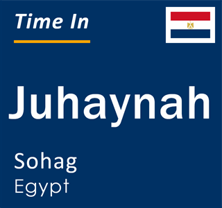 Current local time in Juhaynah, Sohag, Egypt