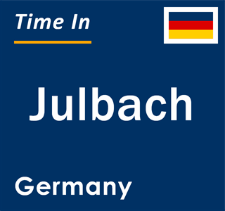 Current local time in Julbach, Germany