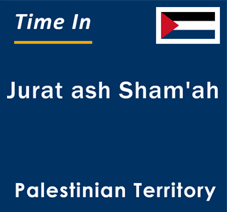 Current local time in Jurat ash Sham'ah, Palestinian Territory