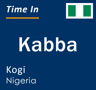 Current local time in Kabba, Kogi, Nigeria