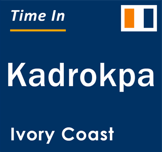 Current local time in Kadrokpa, Ivory Coast