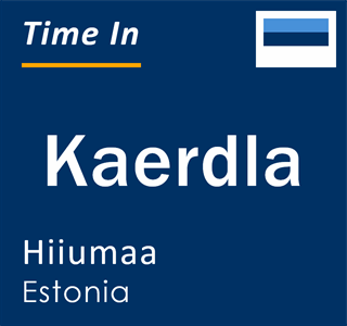 Current local time in Kaerdla, Hiiumaa, Estonia