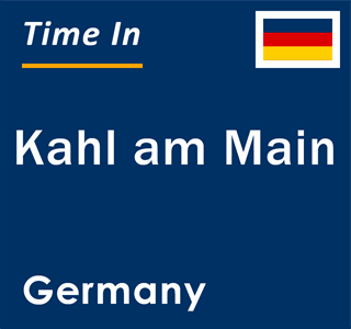 Current local time in Kahl am Main, Germany