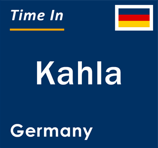 Current local time in Kahla, Germany