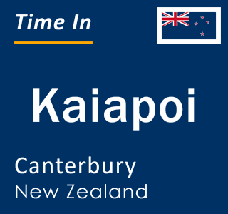 Current local time in Kaiapoi, Canterbury, New Zealand