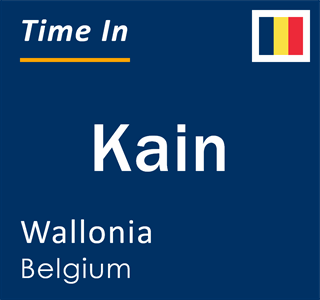 Current local time in Kain, Wallonia, Belgium