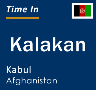 Current local time in Kalakan, Kabul, Afghanistan