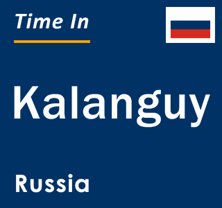 Current local time in Kalanguy, Russia