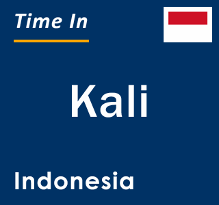 Current local time in Kali, Indonesia