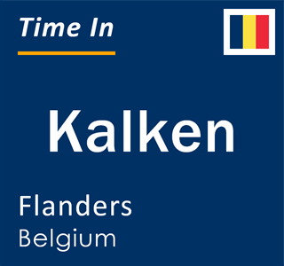 Current local time in Kalken, Flanders, Belgium