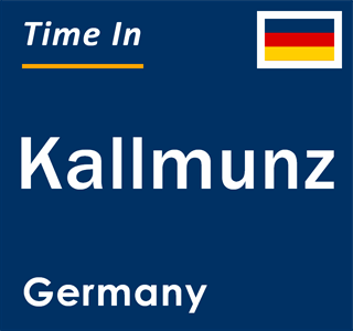 Current local time in Kallmunz, Germany