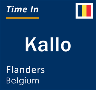 Current local time in Kallo, Flanders, Belgium