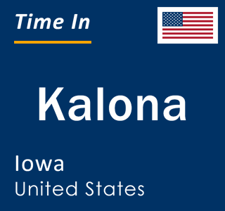 Current local time in Kalona, Iowa, United States