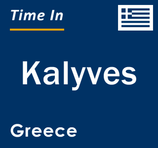 Current local time in Kalyves, Greece