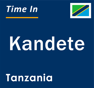 Current local time in Kandete, Tanzania