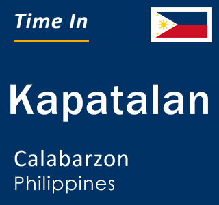 Current local time in Kapatalan, Calabarzon, Philippines