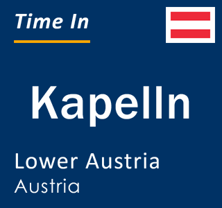 Current local time in Kapelln, Lower Austria, Austria