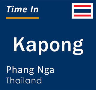 Current local time in Kapong, Phang Nga, Thailand