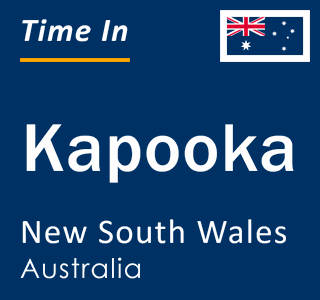 Current local time in Kapooka, New South Wales, Australia