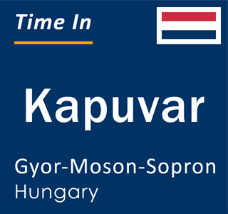 Current local time in Kapuvar, Gyor-Moson-Sopron, Hungary