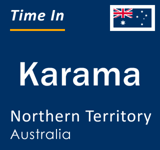 Current local time in Karama, Northern Territory, Australia