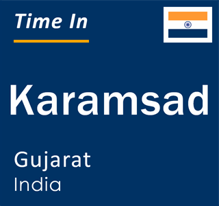 Current local time in Karamsad, Gujarat, India