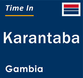 Current local time in Karantaba, Gambia