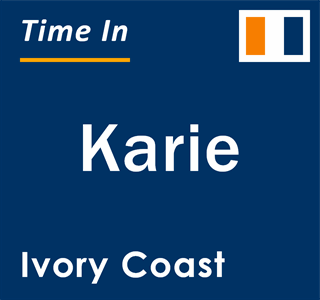 Current local time in Karie, Ivory Coast