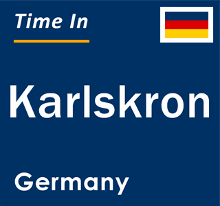 Current local time in Karlskron, Germany