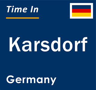 Current local time in Karsdorf, Germany