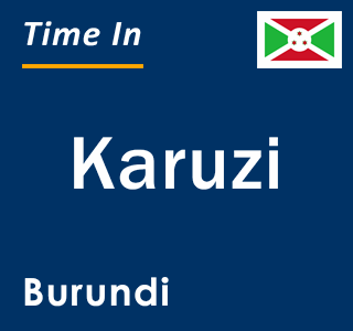 Current local time in Karuzi, Burundi