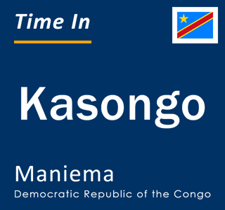 Current local time in Kasongo, Maniema, Democratic Republic of the Congo