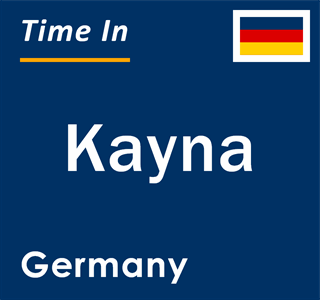 Current local time in Kayna, Germany