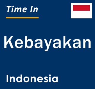 Current local time in Kebayakan, Indonesia