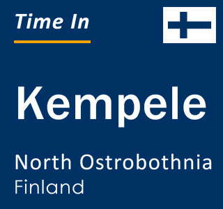 Current local time in Kempele, North Ostrobothnia, Finland