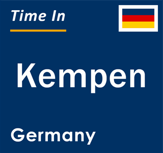 Current local time in Kempen, Germany