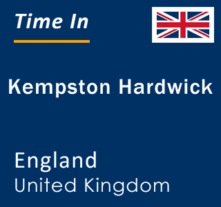 Current local time in Kempston Hardwick, England, United Kingdom