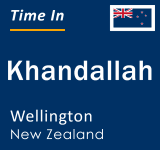 Current local time in Khandallah, Wellington, New Zealand