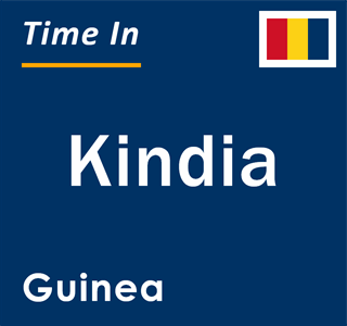 Current local time in Kindia, Guinea