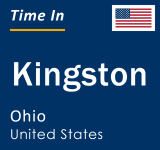 Current local time in Kingston, Ohio, United States