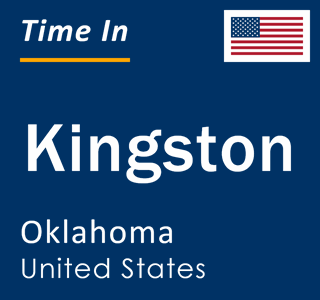 Current local time in Kingston, Oklahoma, United States